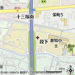 岐阜県関市段下周辺の地図