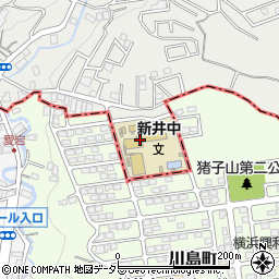 神奈川県横浜市保土ケ谷区新井町43周辺の地図