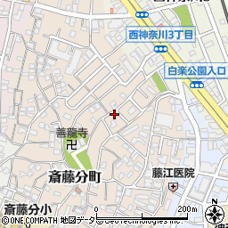 斎藤分町公園周辺の地図