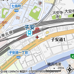 大阪王将子安店周辺の地図