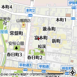 岐阜県関市富本町周辺の地図