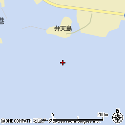 弁天島周辺の地図