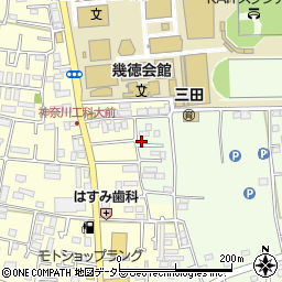 神奈川県厚木市三田347周辺の地図