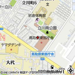 鳥取県東部教育局　学事担当周辺の地図