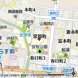 岐阜県関市常盤町周辺の地図