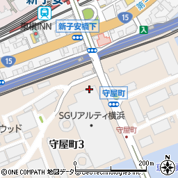 神奈川県横浜市神奈川区守屋町3丁目12周辺の地図