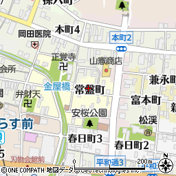 岐阜県関市常盤町15周辺の地図