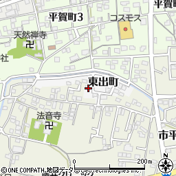 岐阜県関市東出町16周辺の地図