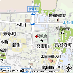 岐阜県関市末広町周辺の地図