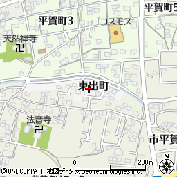 岐阜県関市東出町21-3周辺の地図