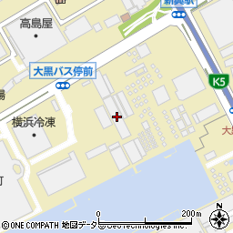 日本埠頭倉庫周辺の地図