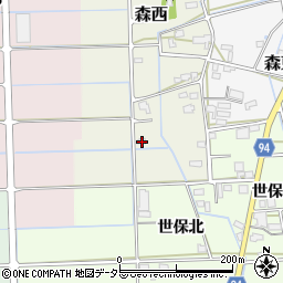 岐阜県岐阜市森西62周辺の地図