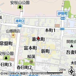 岐阜県関市兼永町周辺の地図