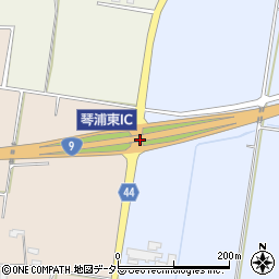 琴浦東ＩＣ周辺の地図