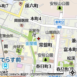 岐阜県関市白川町周辺の地図