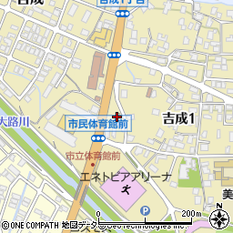 ファミリーマート吉成一丁目店周辺の地図
