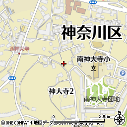 神奈川県横浜市神奈川区神大寺周辺の地図