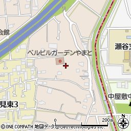 神奈川県大和市深見周辺の地図