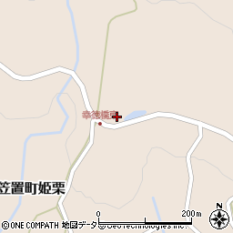 岐阜県恵那市笠置町姫栗740周辺の地図