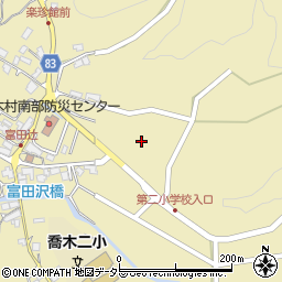 喬木村諸施設富田陶芸館周辺の地図