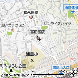 神奈川白幡郵便局周辺の地図