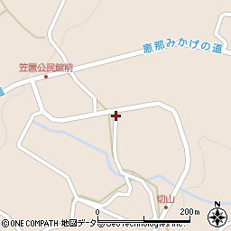 岐阜県恵那市笠置町姫栗102周辺の地図