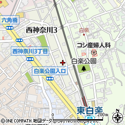 ナビパーク西神奈川第９駐車場周辺の地図