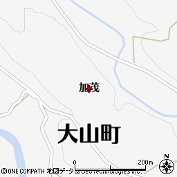 鳥取県大山町（西伯郡）加茂周辺の地図