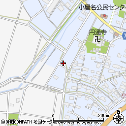 岐阜県関市小屋名周辺の地図