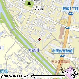 吉成ガーデン周辺の地図