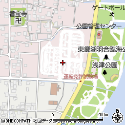 鳥取県東伯郡湯梨浜町下浅津周辺の地図