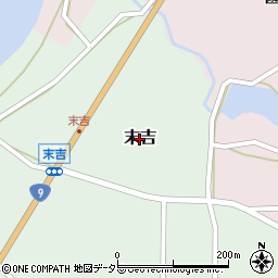 鳥取県大山町（西伯郡）末吉周辺の地図