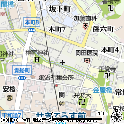 岐阜県関市吐月町5周辺の地図