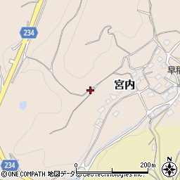 鳥取県東伯郡湯梨浜町宮内周辺の地図