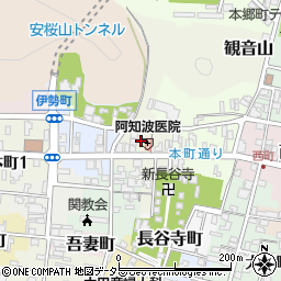 岐阜県関市出来町周辺の地図