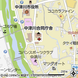 岐阜家庭裁判所中津川出張所周辺の地図