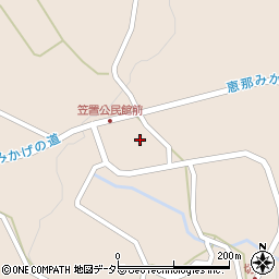 岐阜県恵那市笠置町姫栗83周辺の地図