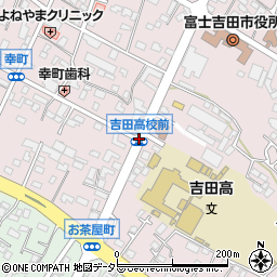 吉田高前周辺の地図