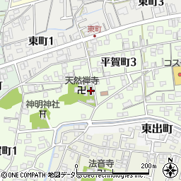天然寺学生寮周辺の地図