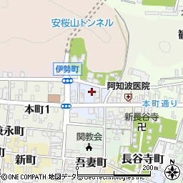 岐阜県関市伊勢町周辺の地図