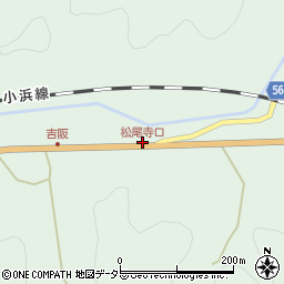 松尾寺口周辺の地図