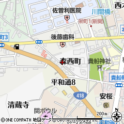 岐阜県関市森西町7周辺の地図