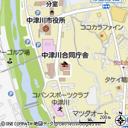 岐阜地方法務局中津川支局周辺の地図
