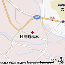兵庫県豊岡市日高町栃本周辺の地図