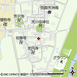 滋賀県長浜市高月町雨森1189周辺の地図