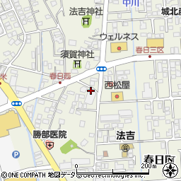 株式会社サンキ　春日町トランクルーム周辺の地図