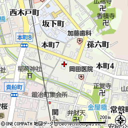大垣共立銀行関支店周辺の地図