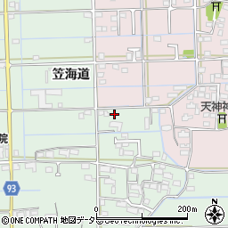 岐阜県岐阜市福富笠海道周辺の地図