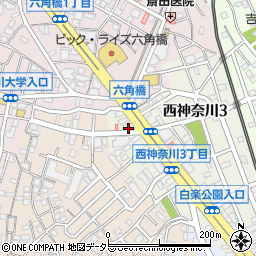 フクダデンキ六角橋店周辺の地図