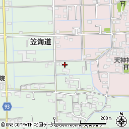 岐阜県岐阜市福富（笠海道）周辺の地図